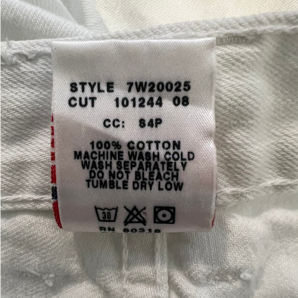 Lucky Brand Dungaree Classic Fit Jeans Size 12/31 in White Regular Length - Picture 5 of 5